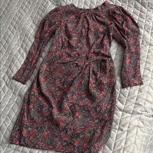 Elegant Paisley Print Dress